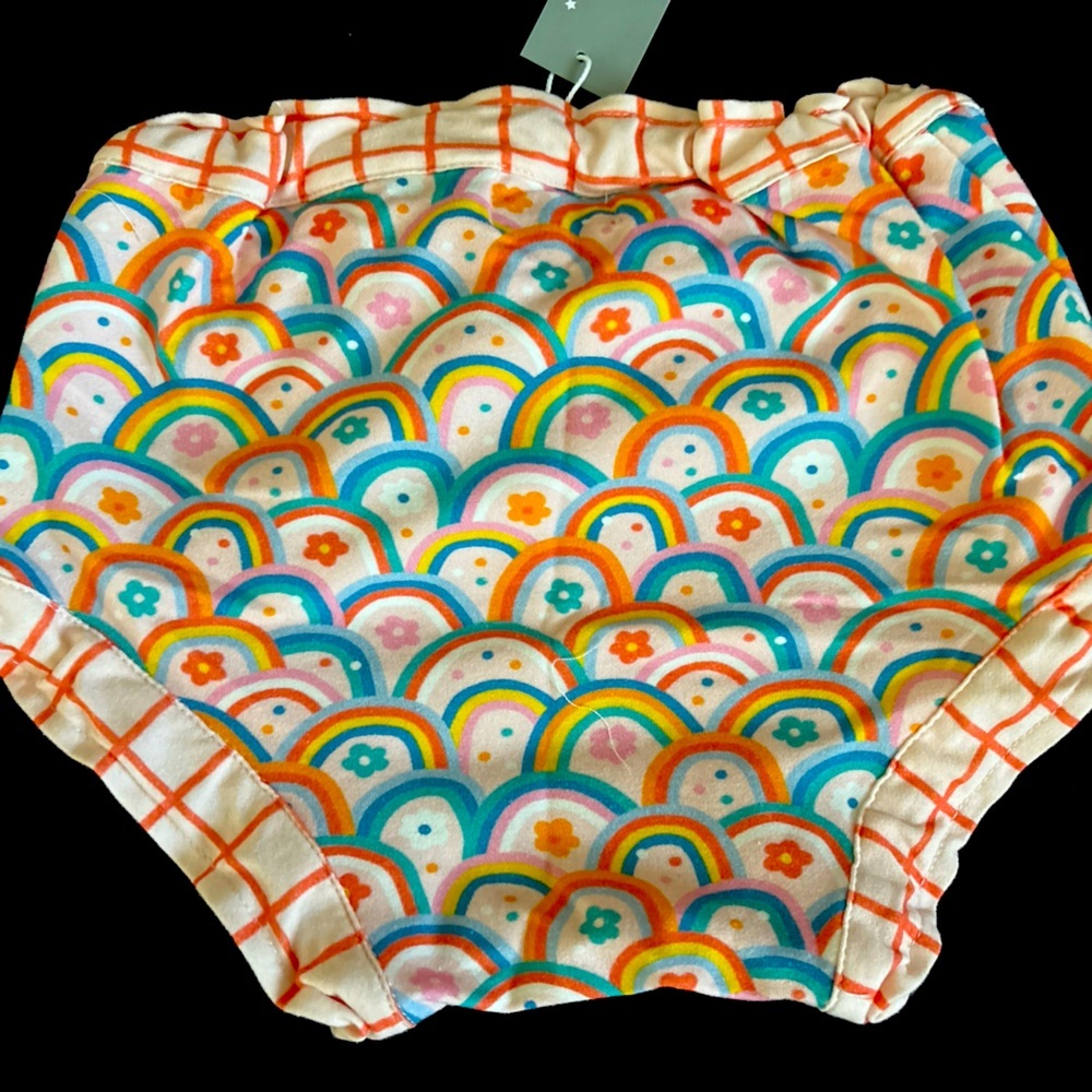 Miki Miette Nordstrom Bloomers Double Rainbow Size 3 Months New with tags